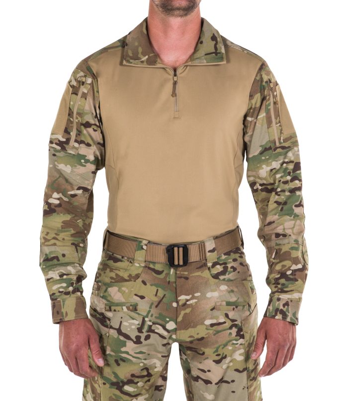 111004 Mens Defender Shirt Multi Cam FRONT