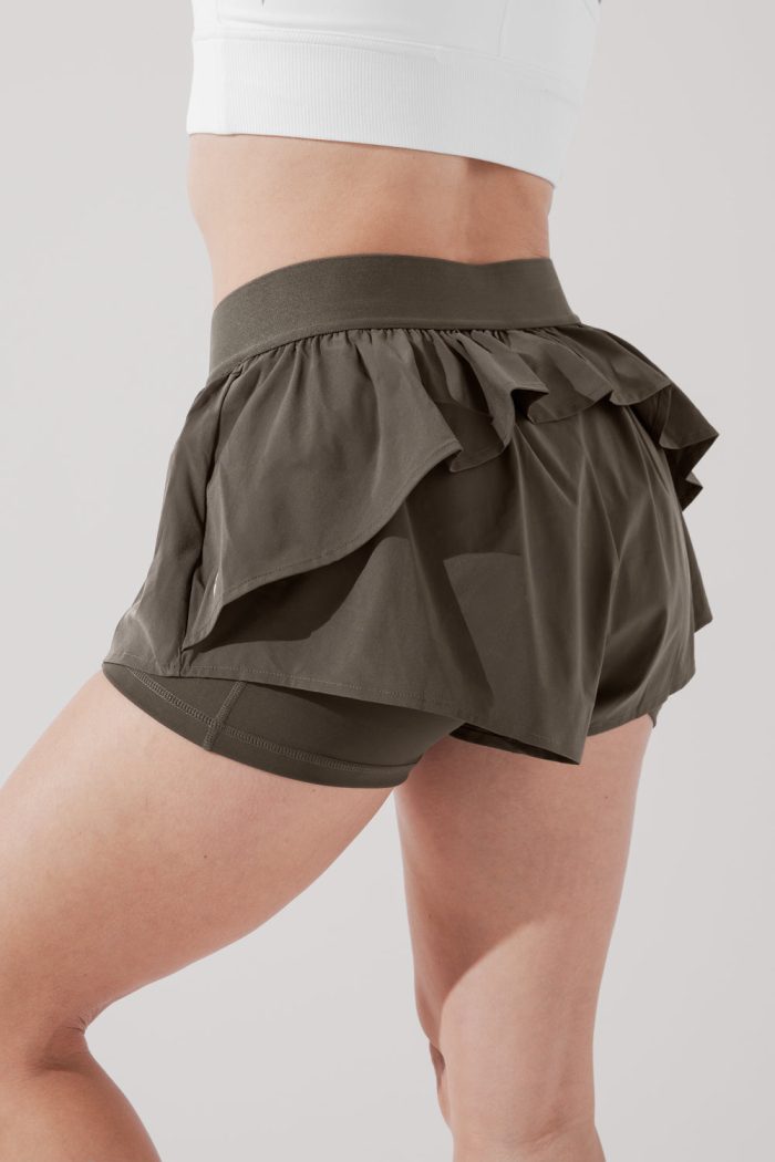 OntheRunRuffleShort BlackOlive 4017 1290 Edit aaa8b076 8651 4676 bf7d ee53bad177b6