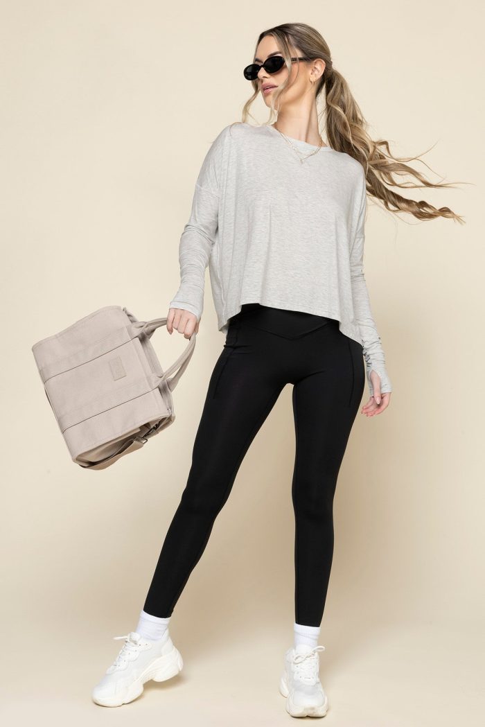 ThePerfectLongSleeveTop HeatherGrey 0299