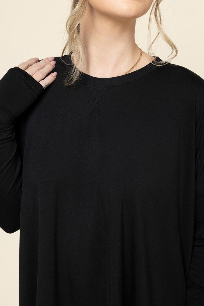 ThePerfectLongSleeveTop PerfectLoungeShorts Black 0851