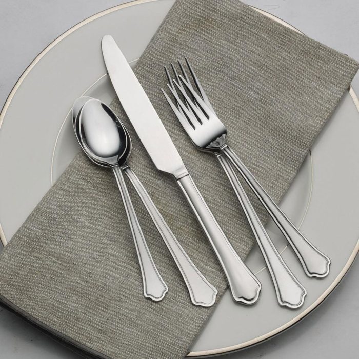 capri frost 53 piece flatware set service for 8 5102569 6