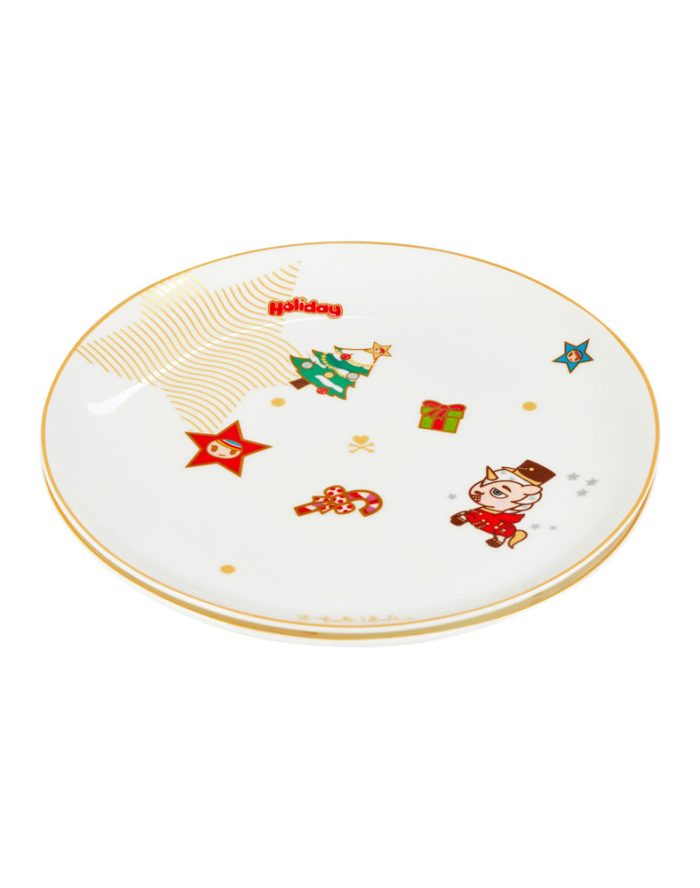 tokidoki poros favour merry and bright 8 ceramic plate 01