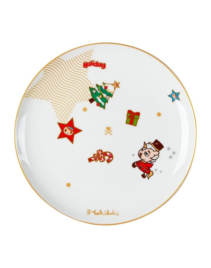 tokidoki poros favour merry and bright 8 ceramic plate 02